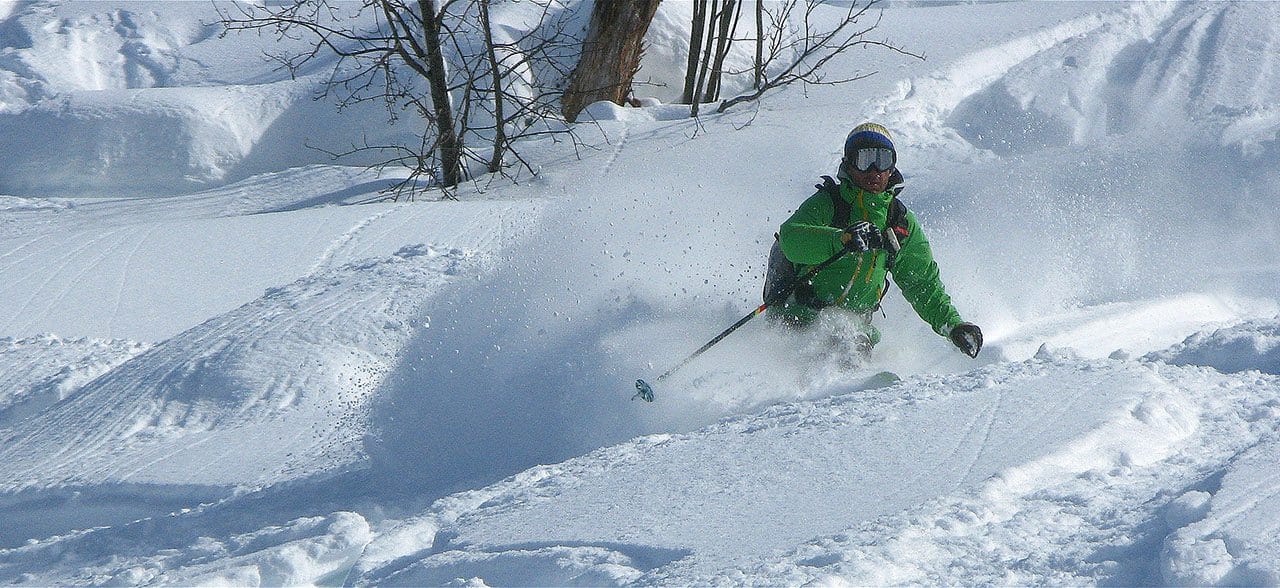 Arêche en Beaufort / Grand ski et grosse neige