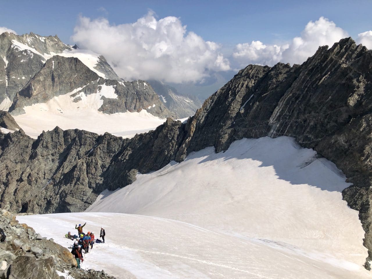 La Cordée Evolène 2019 avec Yann Nussbaumer guide de montagne chez Helyum