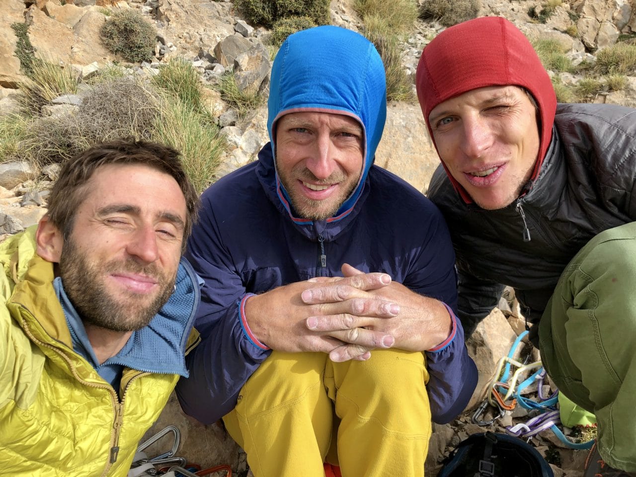 Escalade de longues voies à Taghia au Maroc avec Alexandre Gal et Yann Nussbaumer guides chez Helyum