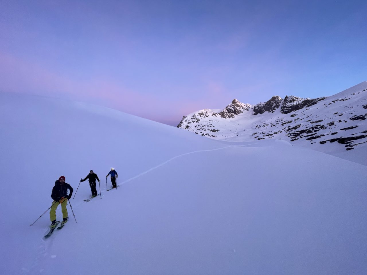 Traversée Carro Evettes et Albaron avec Yann Nussbaumer guide de montagne chez Helyum