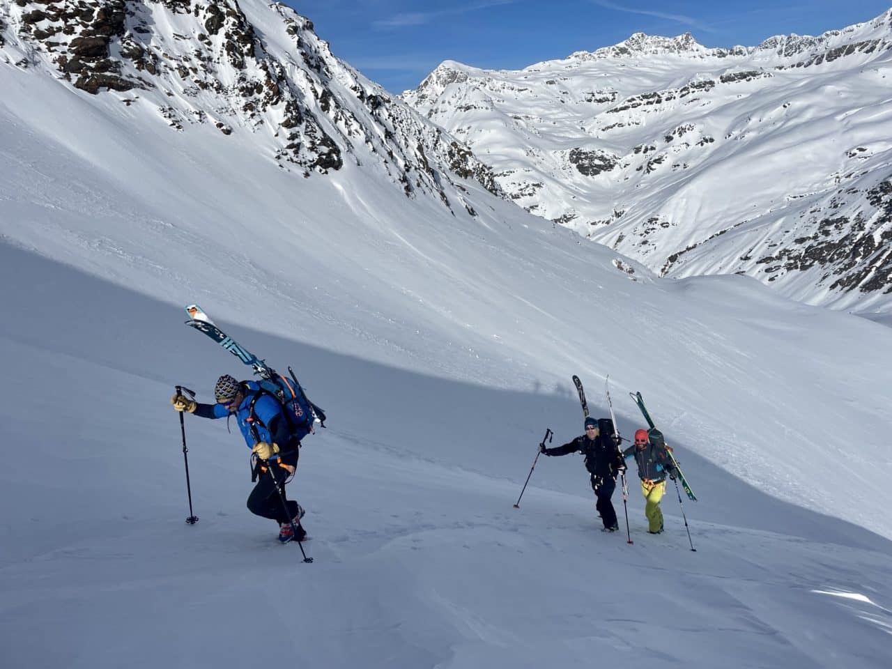 Traversée Carro Evettes et Albaron avec Yann Nussbaumer guide de montagne chez Helyum