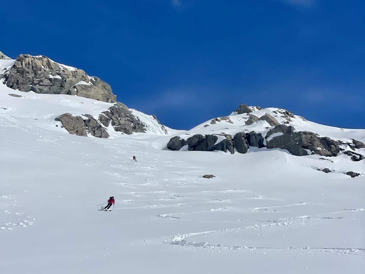 Traversée Carro Evettes et Albaron avec Yann Nussbaumer guide de montagne chez Helyum