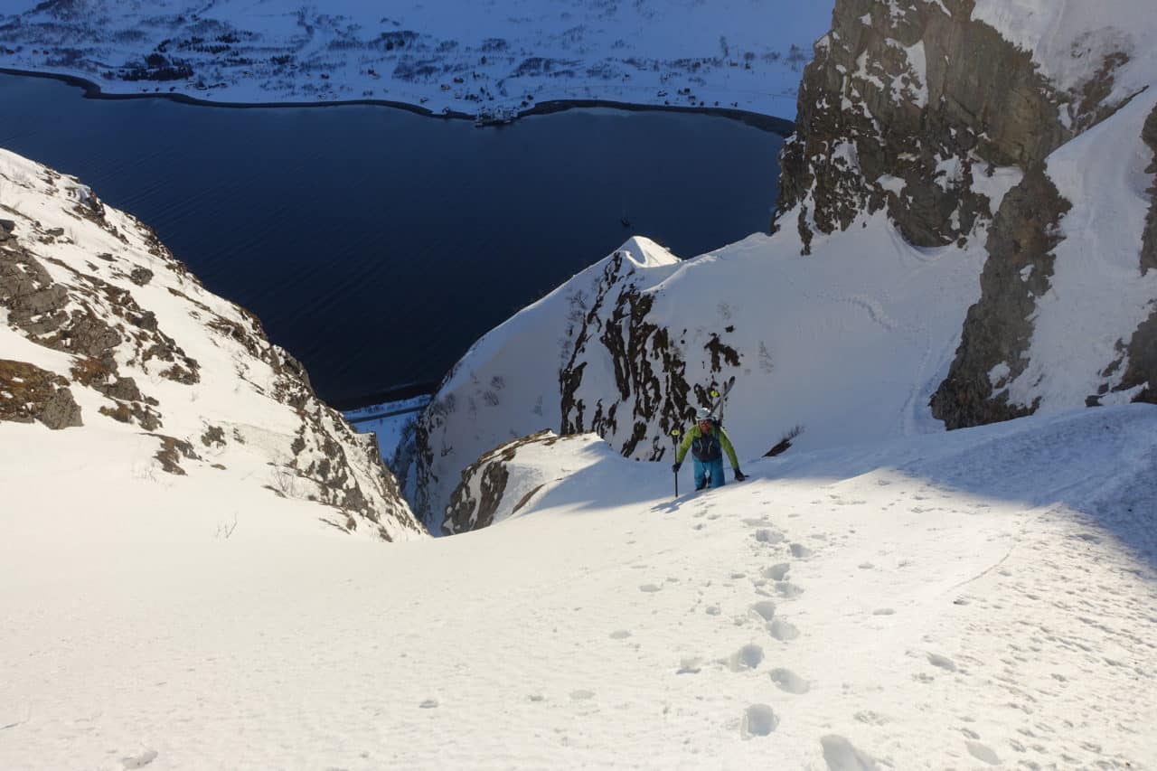 Helyum.ch Norvège lyngen alps ski bateau fin de journée