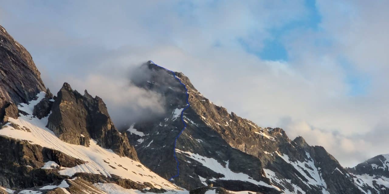 Pointe de la Grande Glière : Éperon Nord, Nord-Est