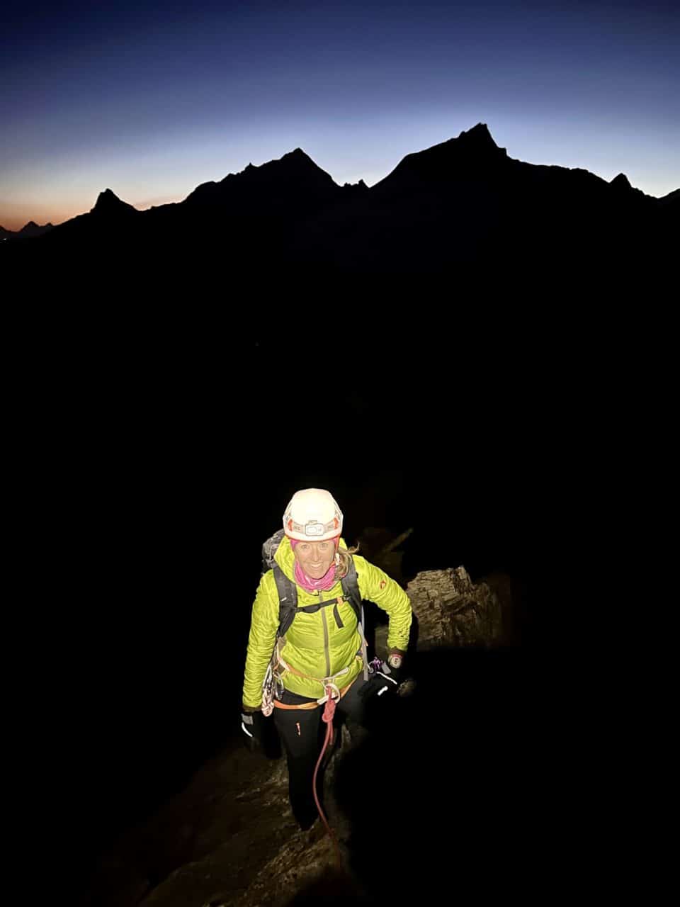 Arête des 4 ânes, Dent Blanche avec Jérôme Gottofrey guide de montagne chez Helyum