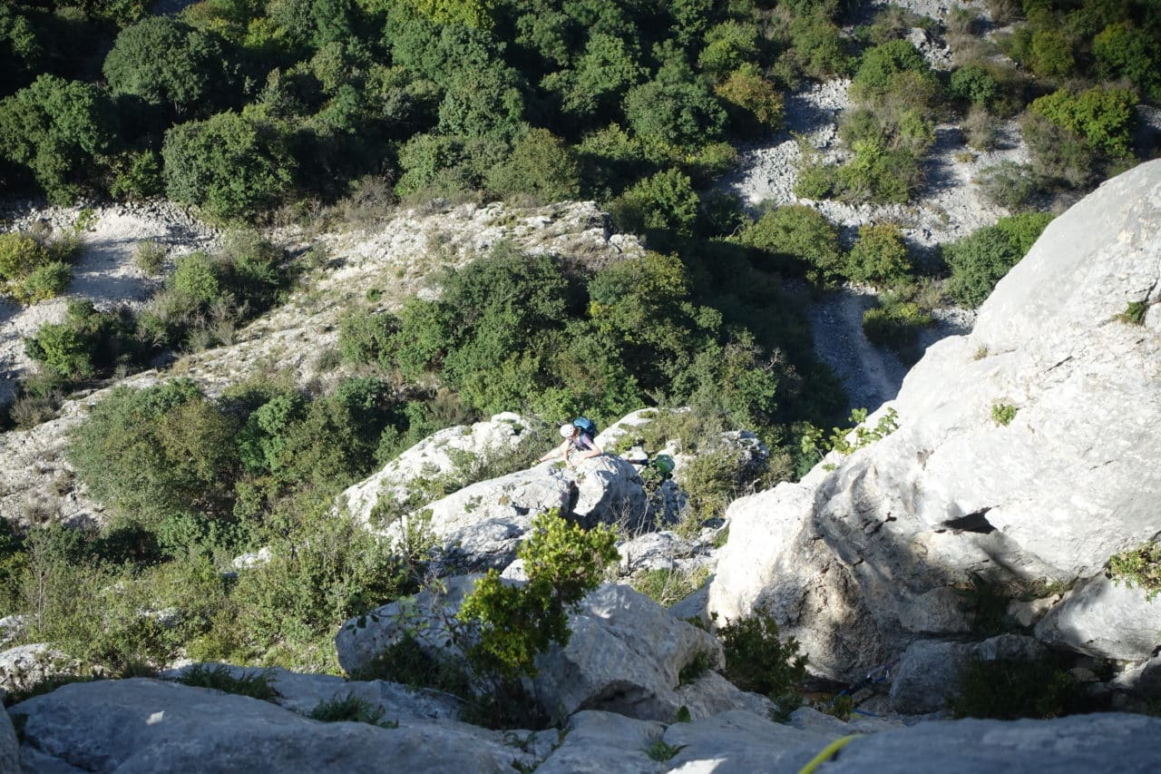 Helyum.ch, escalade dans le Vercors. Voie du gendarme.