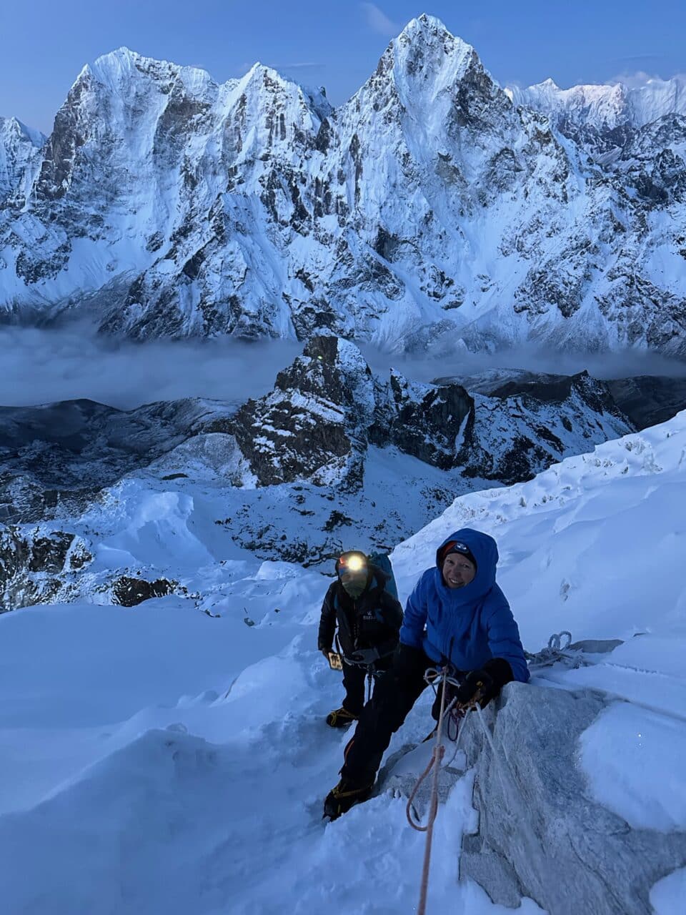Nepal Lobuche-est avec Jérôme Gottofrey guide chez Helyum