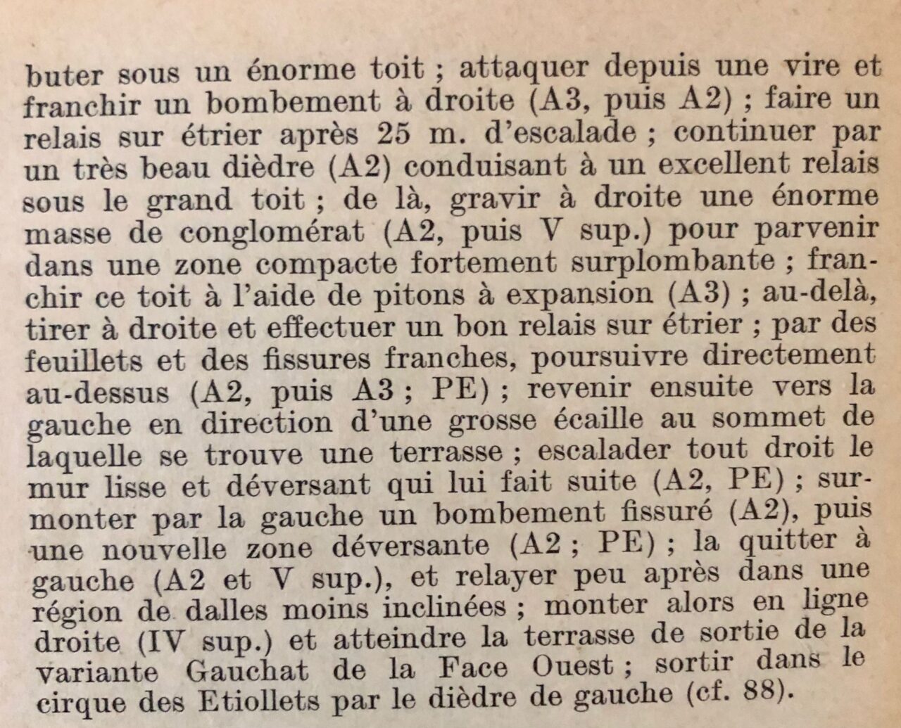 Salève Pilier jaune topo historique helyum.ch berceau de l'escalade sportive.