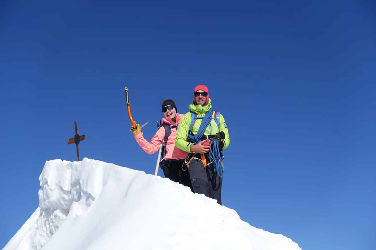 Alex et Marion au sommet Est