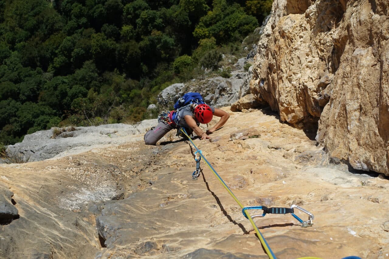 Helyum.ch Presles stage longue voie section haut Nid d'aigle