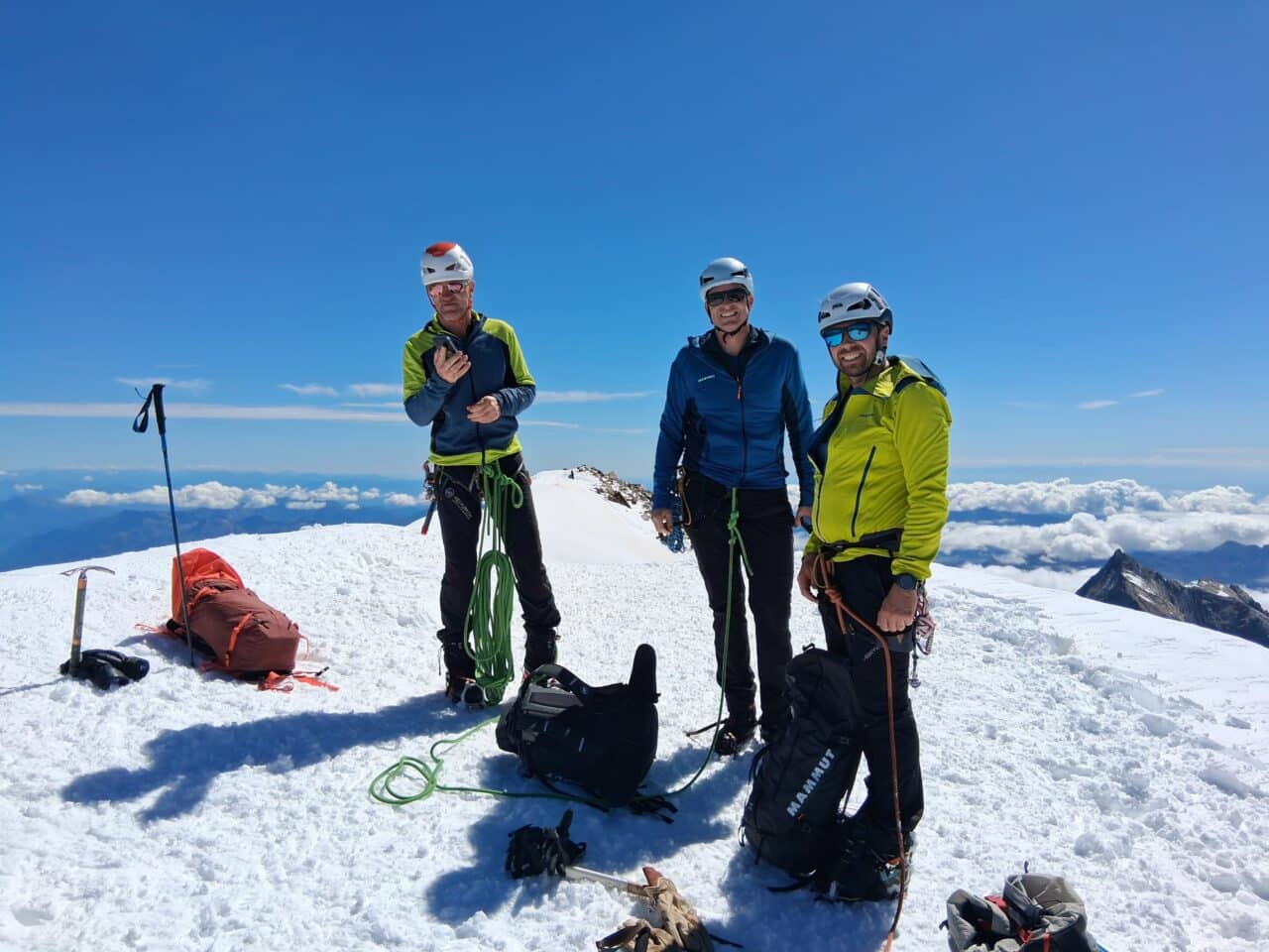 Weissmies arete nord Helyum.ch