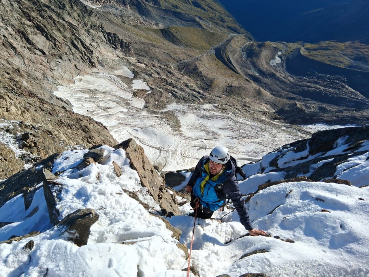 Weissmies arete nord Helyum.ch. Bertrand