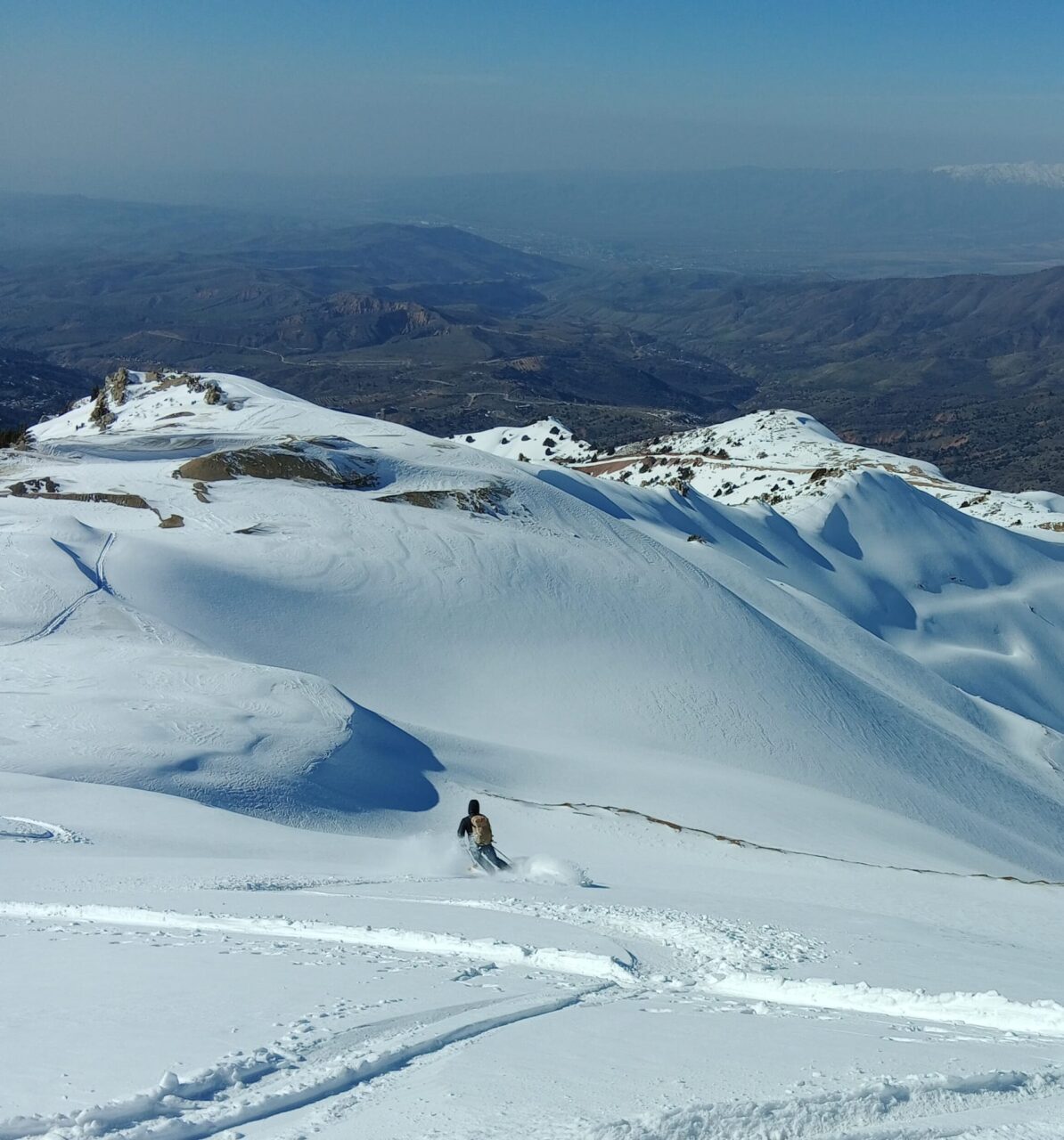 Ouzbekistan, descente arête du Grand Chimgan