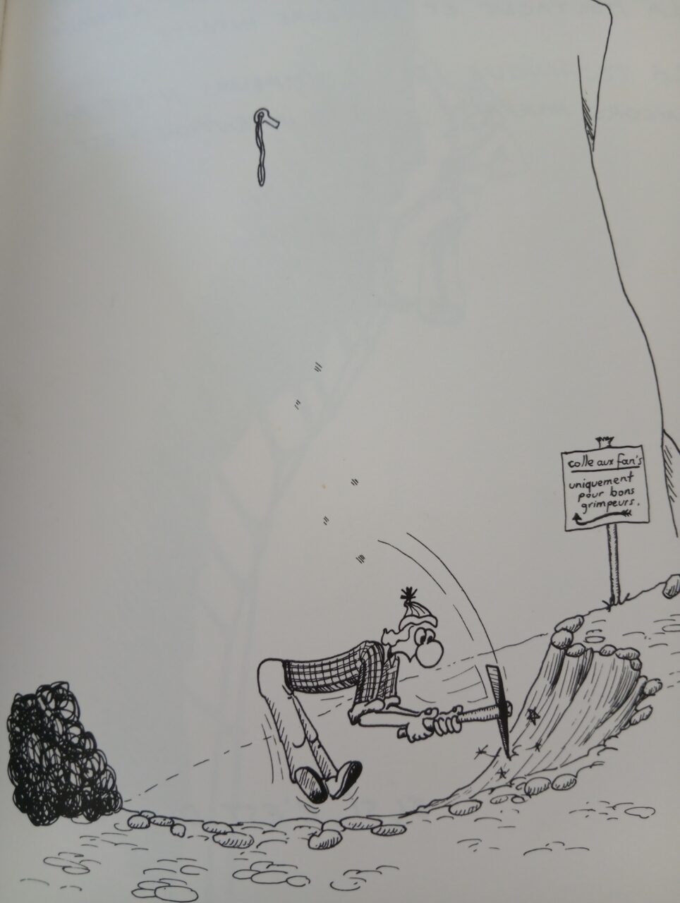 Helyum.ch le Saleve, dessin B. Wietlisbach. augenter la difficulté