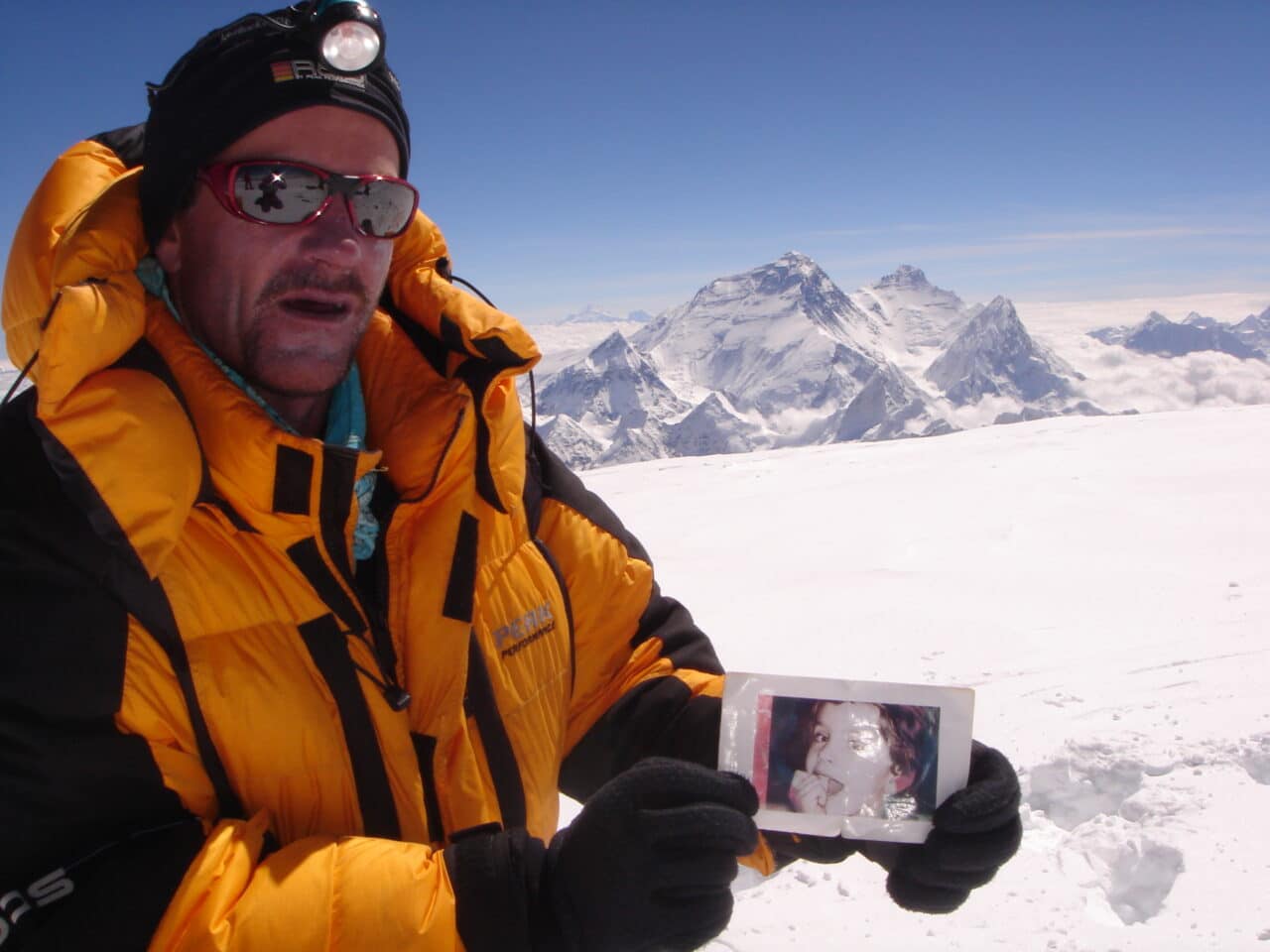 Cho Oyu Helyum.ch Xavier Carrard au sommet avec Victor
